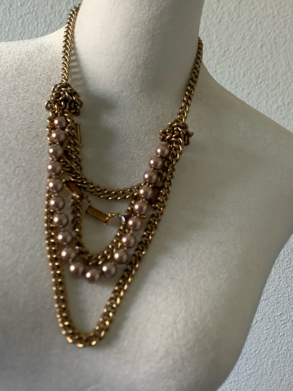 Talbbots Gold Multi-Strand Pearl Accent Necklace - Women Jewelry